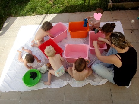 Le bain des poupées