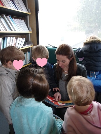 Sortie au bibliobus